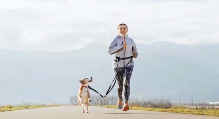 Kutyával futás a szabadban