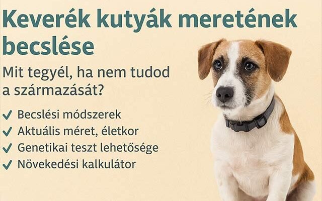 keverék kutyák méretének becslése