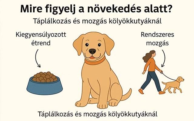 mire figyelj a növekedés alatt a kölyökkutyánál