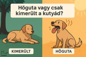 kutya hőguta vagy kimerültség