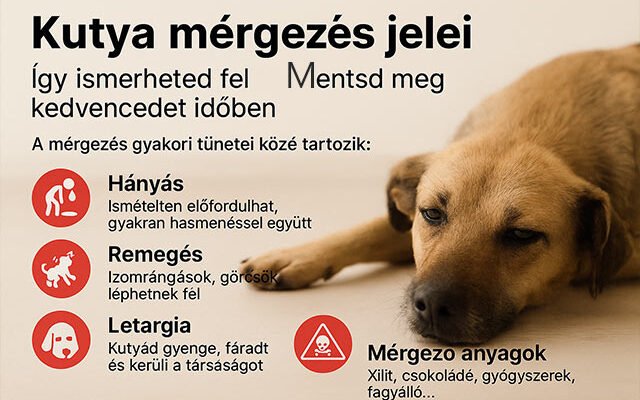 kutya mérgezés jelei