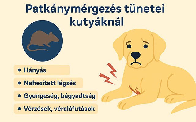 patkánymérgezés tünetei kutyáknál